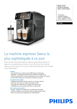 Philips SM7686/00R1 Xelsis Machine espresso Super Automatique Manuel utilisateur