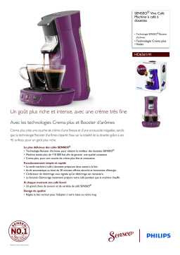 SENSEO® HD6561/41 SENSEO® Viva Café Machine à café à dosettes Manuel utilisateur