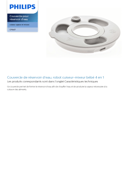 Philips CP0417/01 Couvercle pour réservoir d'eau Manuel utilisateur