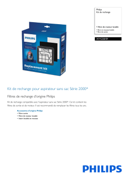 Philips XV1220/01 Kit de rechange Manuel utilisateur