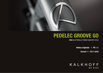 Kalkhoff Pedelec Groove Go Manuel du propriétaire | Fixfr