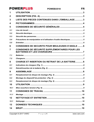 Powerplus POWEB3510 Manuel du propriétaire | Fixfr