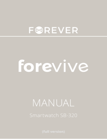 Forever SB-320 FOREVIVE Manuel du propriétaire | Fixfr