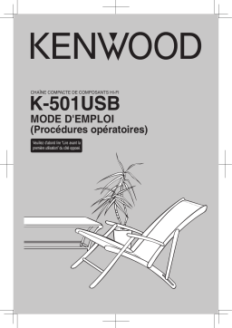 Kenwood k 501 usb Manuel du propriétaire