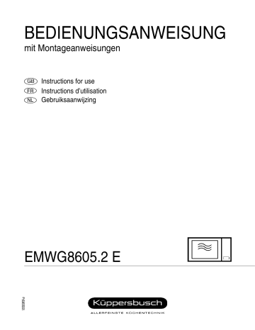 Küppersbusch EMWG 8605.2E Manuel du propriétaire | Fixfr