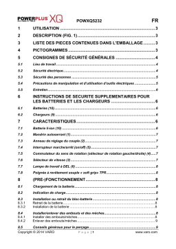 Powerplus POWXQ5232 Manuel du propriétaire