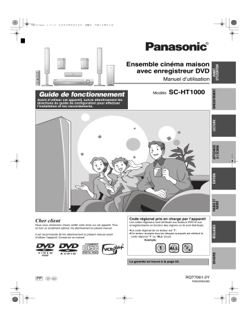 Panasonic sc ht 1000 Manuel du propriétaire | Fixfr