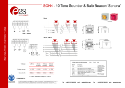 E2S SON4 Serie Manuel utilisateur