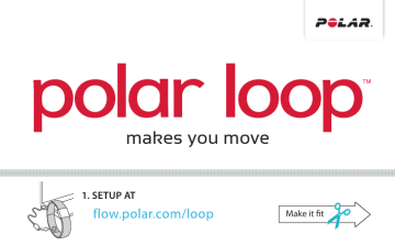 Polar Loop Manuel utilisateur | Fixfr