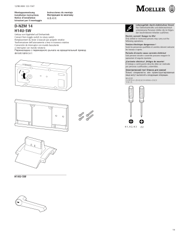 Moeller H14U-SW Manuel utilisateur | Fixfr