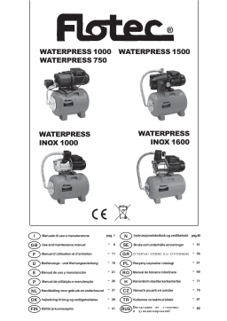 Flotec WATERPRESS INOX 1600 Manuel utilisateur