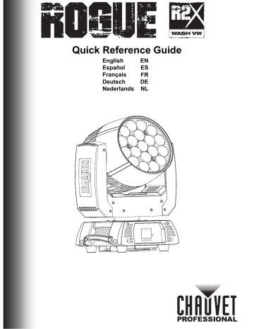 Chauvet Professional Rogue R2X Wash Guide de référence | Fixfr