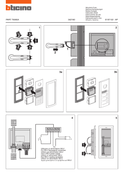 Bticino 342160 Mode d'emploi