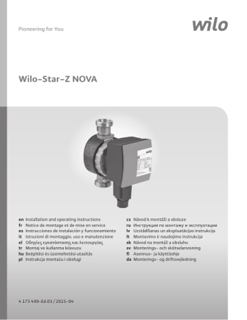 Wilo Star-Z NOVA Manuel utilisateur | Fixfr