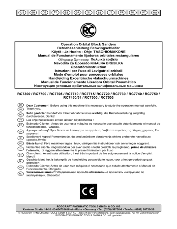 RC7300 | RC7451 | RC7450 | RC7740 | RC7500 | RC7503 | RC7715 | RC7705 | RC7700 | RC7710 | RC7720 | RC7750 | RODCRAFT RC7730 Mode d'emploi | Fixfr