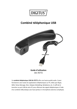 Digitus DA-70772 USB Telephone Handset Manuel du propriétaire