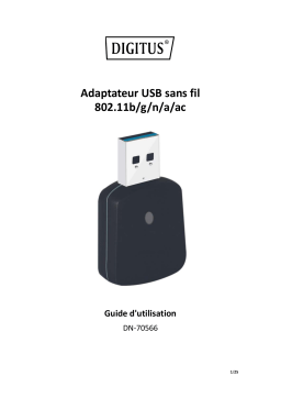 Digitus DN-70566 Tiny USB Wireless 11ac Adapter Guide de démarrage rapide