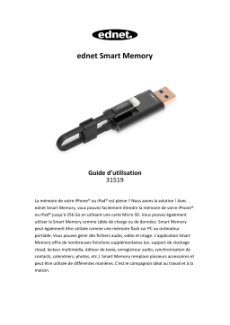 Ednet 31519 Smart Memory Manuel du propriétaire