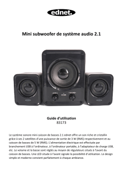 Ednet 83173 2.1 Mini Subwoofer Sound System Manuel du propriétaire