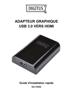 Digitus DA-70452 USB 3.0 to HDMI Adapter Guide de démarrage rapide