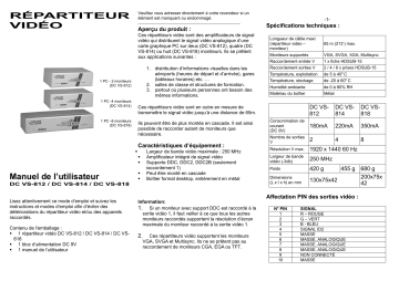 Assmann DCVS814 Manuel du propriétaire | Fixfr