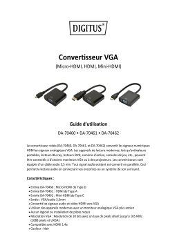 Digitus DA-70460 Micro-HDMI to VGA converter Manuel du propriétaire