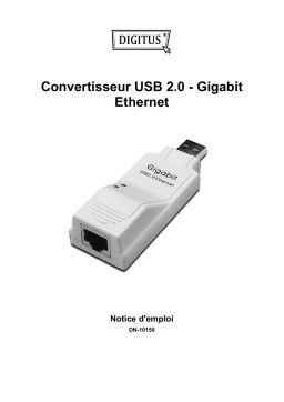 Digitus DN-10150 USB 2.0 to Gigabit Ethernet Adapter Manuel du propriétaire