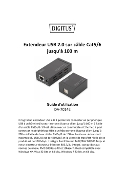 Digitus DA-70142 USB 2.0 Extender Set, 100 m Manuel du propriétaire