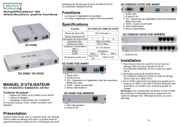 Digitus DC-53602 Manuel du propriétaire | Fixfr