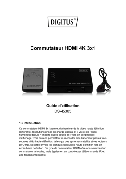 Digitus DS-45305 4K HDMI Switch, 3x1 Manuel du propriétaire