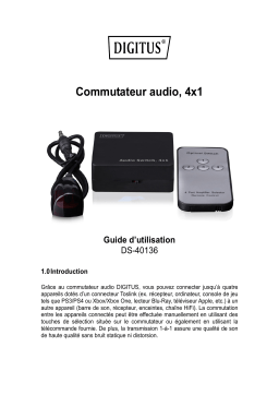 Digitus DS-40136 Toslink Audio Switch 4x1 Manuel du propriétaire