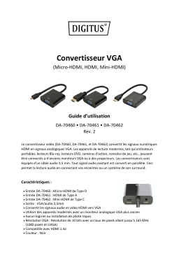 Digitus DA-70461 HDMI to VGA Converter Manuel du propriétaire