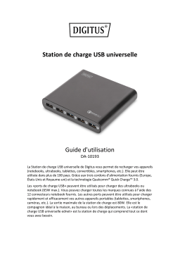 Digitus DA-10193 Universal Travel USB Charging Station, 80W Manuel du propriétaire