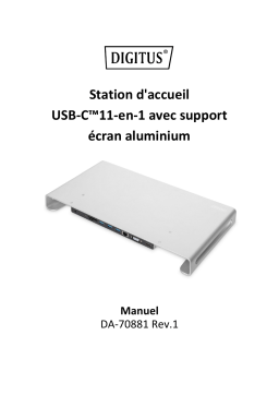 Digitus DA-70881 USB-C™ 11-in-1 Docking Station Manuel du propriétaire