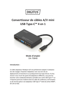 Digitus DA-70848 USB Type-C™ 4in1 Multiport Video Converter Manuel du propriétaire
