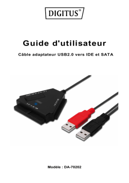 Digitus DA-70202 USB 2.0 IDE & SATA cable Manuel du propriétaire