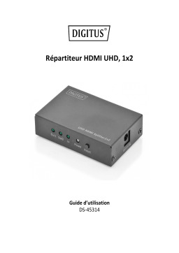 Digitus DS-45314 UHD HDMI Splitter, 1x2 Manuel du propriétaire