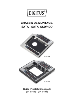 Digitus DA-71108 SSD/HDD Installation Frame Guide de démarrage rapide