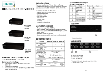 Digitus DC-41100 Manuel du propriétaire | Fixfr