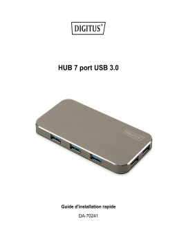 Digitus DA-70241 USB 3.0 Office Hub, 7-Port Guide de démarrage rapide