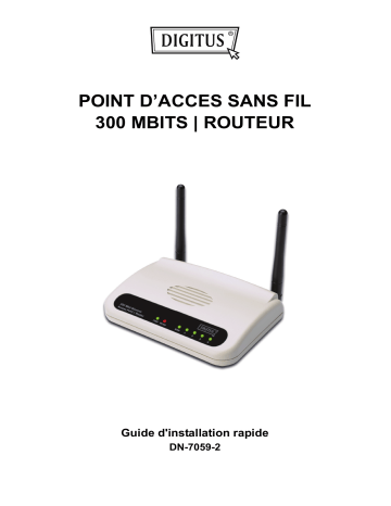 Digitus DN-7059-2 Guide de démarrage rapide | Fixfr