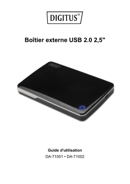 Digitus DA-71002 2.5" External SSD/HDD enclosure, SATA II - USB 2.0 Manuel du propriétaire