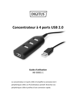 Digitus AB-50001-1 USB 2.0 Hub, 4-Port Manuel du propriétaire
