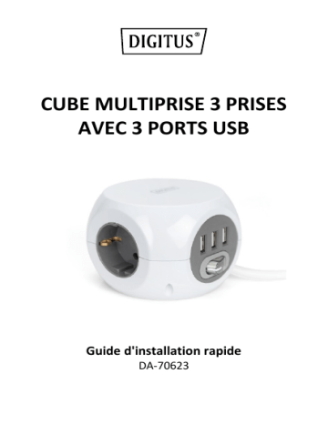 Digitus DA-70623 3-Way Socket Cube Guide de démarrage rapide | Fixfr
