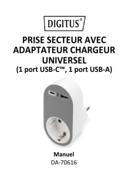 Digitus DA-70616 Universal USB-C™ Plug-in Charger Manuel du propriétaire