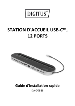 Digitus DA-70888 External SSD Enclosure, M.2 - USB Type-C™ Guide de démarrage rapide