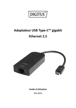 Digitus DN-3025 USB Type-C™ Gigabit Ethernet Adapter 2.5G Manuel du propriétaire