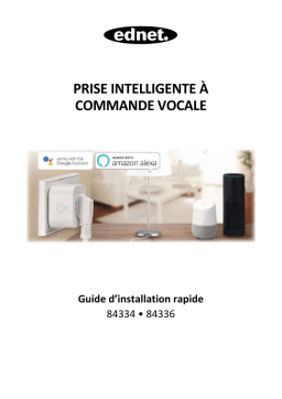 Ednet 84336 Voice Controlled Smart Plug - Twin pack Guide de démarrage rapide