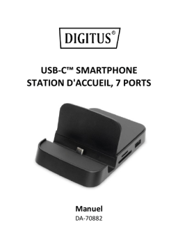 Digitus DA-70882 USB-C™ Smartphone Docking Station, 7 Port Manuel du propriétaire