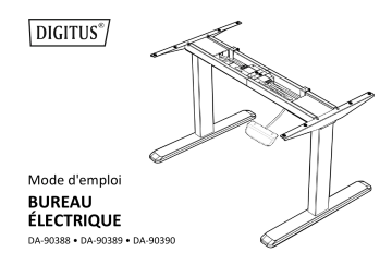 Digitus DA-90388 Electrically Height-Adjustable Table Frame Guide de démarrage rapide | Fixfr